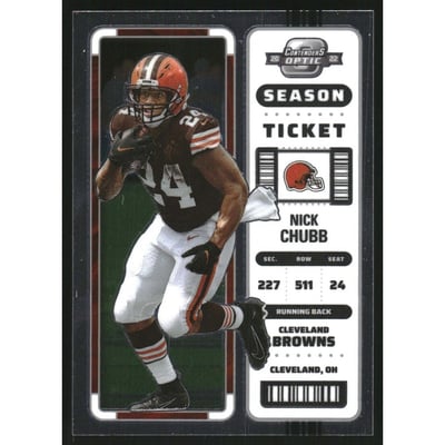 2022 Panini Contenders Optic #13 Nick Chubb