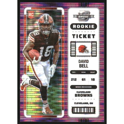 2022 Panini Contenders Optic Purple Pulsar #69 David Bell