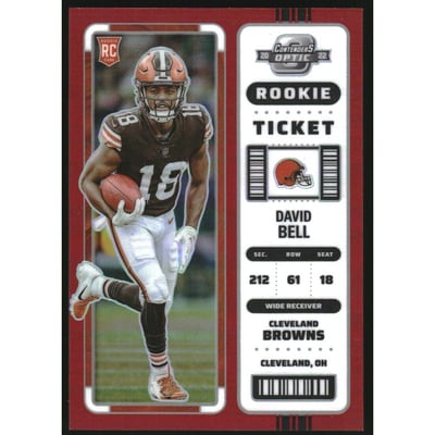 2022 Panini Contenders Optic Red #69 David Bell