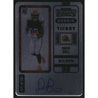 2022 Panini Contenders Silver #113A David Bell AU/99