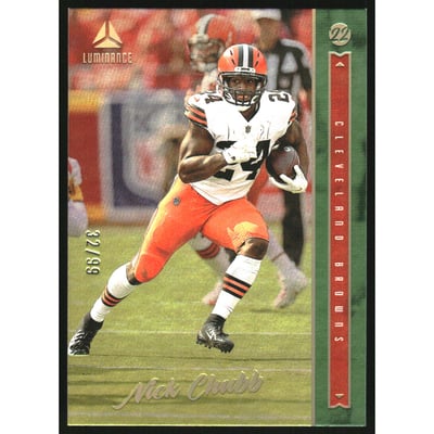 2022 Panini Luminance Green #20 Nick Chubb