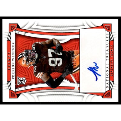 2022 Panini National Treasures #139 Perrion Winfrey AU RC