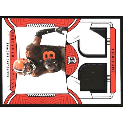 2022 Panini National Treasures Rookie Dual Materials Purple #30 David Bell