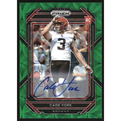 2022 Panini Prizm Autographs Prizms Green Scope #400 Cade York