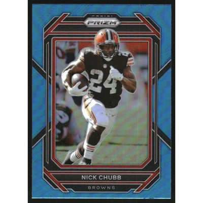 2022 Panini Prizm Prizms Light Blue #67 Nick Chubb