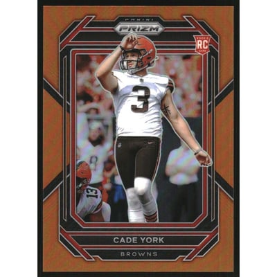 2022 Panini Prizm Prizms Orange #400 Cade York