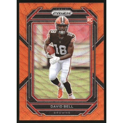 2022 Panini Prizm Prizms Orange Wave #334 David Bell