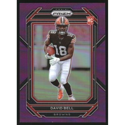 2022 Panini Prizm Prizms Purple #334 David Bell