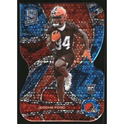 2022 Panini Spectra Neon Blue Die Cut #180 Jerome Ford