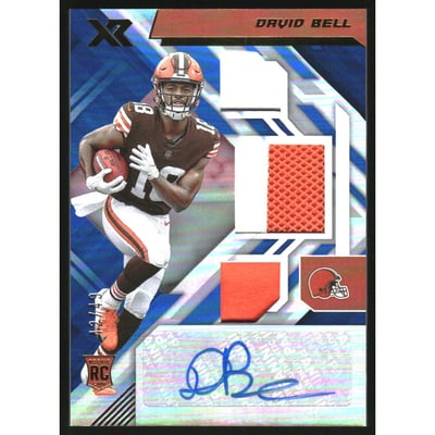 2022 Panini XR Blue #232 David Bell JSY AU/49