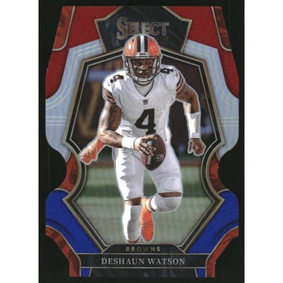 2022 Select Prizm Red and Blue Die Cut #123 Deshaun Watson