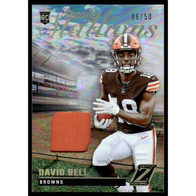 2022 Zenith Rookie Stallions Materials Prime #32 David Bell