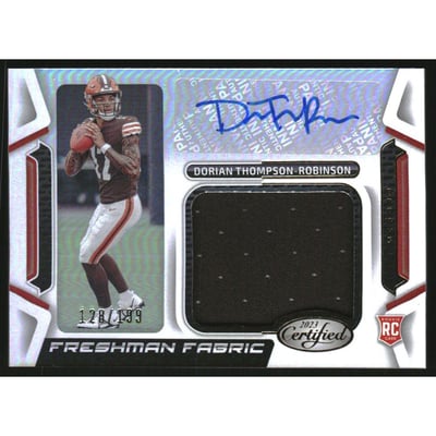 2023 Certified Freshman Fabric Mirror Signatures #10 Dorian Thompson-Robinson/199