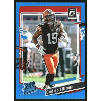 2023 Donruss Optic Aqua #224 Cedric Tillman RR