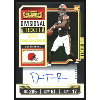 2023 Panini Contenders Divisional Ticket #110 Dorian Thompson-Robinson AU