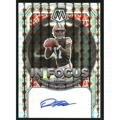 2023 Panini Mosaic In Focus Signatures #8 Dorian Thompson-Robinson