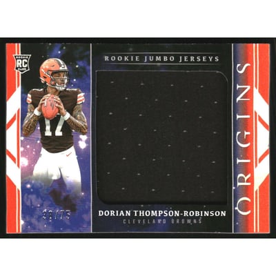 2023 Panini Origins Rookie Jumbo Jerseys Orange #9 Dorian Thompson-Robinson