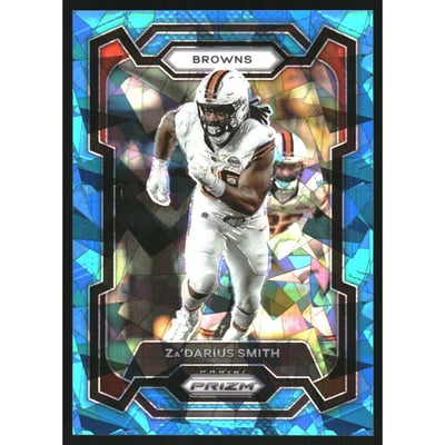 2023 Panini Prizm Prizms Blue Ice #199 Za'Darius Smith