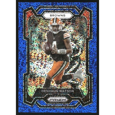 2023 Panini Prizm Prizms Blue Sparkle #65 Deshaun Watson