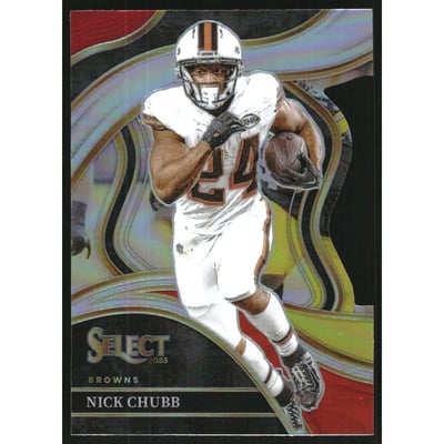 2023 Select Prizm Red and Yellow Die Cut #229 Nick Chubb