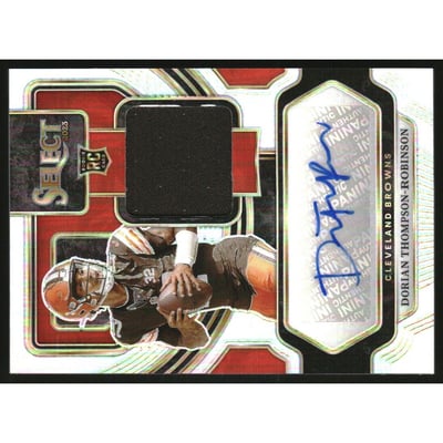 2023 Select Rookie Signature Memorabilia Prizm #17 Dorian Thompson-Robinson