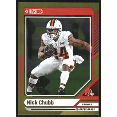 2024 Donruss Press Proof Gold #107 Nick Chubb