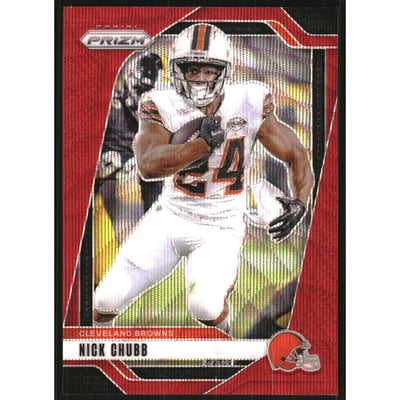 2024 Panini Prizm Prizms Red Wave #65 Nick Chubb