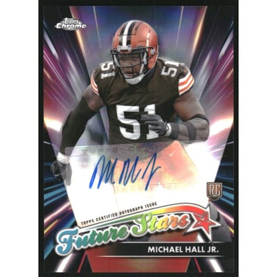 2024 Topps Chrome Future Stars Autographs Refractors #FSAMHJ Michael Hall Jr.
