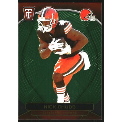 2024 Totally Certified Mirror Neon Green #24 Nick Chubb