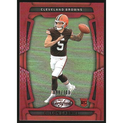 2025 Certified Mirror Red #192 Dillon Gabriel