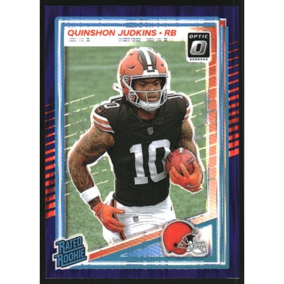 2025 Donruss Optic Purple Shock #252 Quinshon Judkins RR