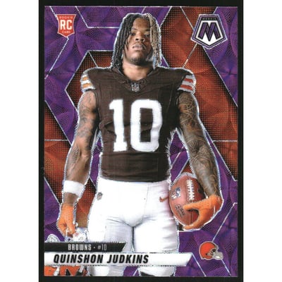 2025 Panini Mosaic Purple Scope #276 Quinshon Judkins VAR