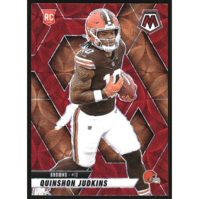 2025 Panini Mosaic Red Scope #365 Quinshon Judkins