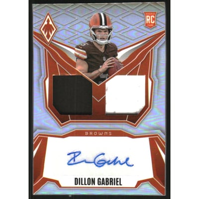 2025 Panini Phoenix Dual Rookie Patch Autographs #1 Dillon Gabriel
