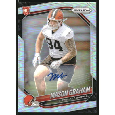2025 Panini Prizm Autographs Prizms Silver #354 Mason Graham