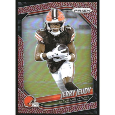 2025 Panini Prizm Prizms Pigskin #146 Jerry Jeudy