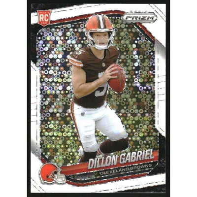 2025 Panini Prizm Prizms White Disco #372 Dillon Gabriel