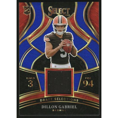 2025 Select Draft Selections Memorabilia Prizm Blue #4 Dillon Gabriel