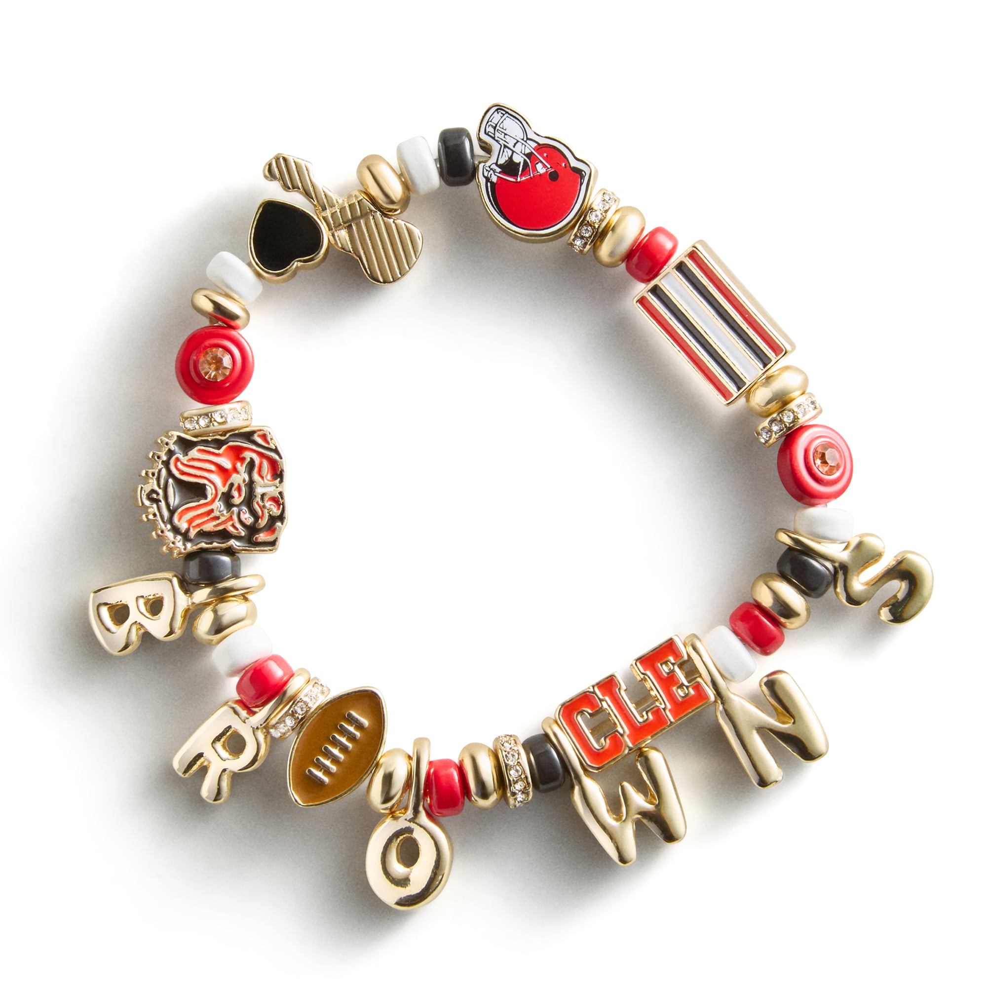 Bracelet perlé BaubleBar à motif Cleveland Browns