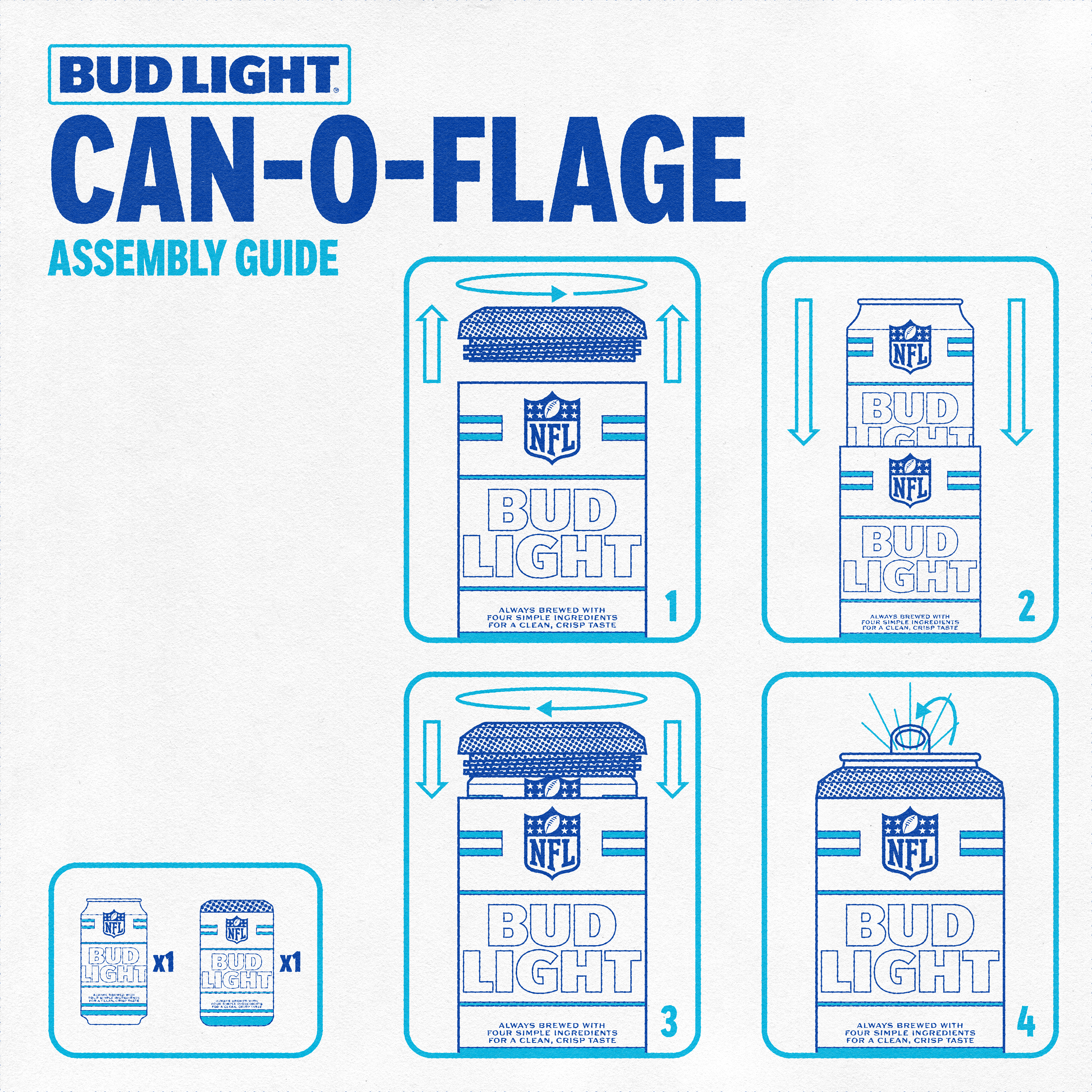 Bud Light Cleveland Browns Can-O-Flage