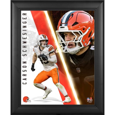 Carson Schwesinger Cleveland Browns Fanatics Authentic Framed 13" x 16" Radiance Collage