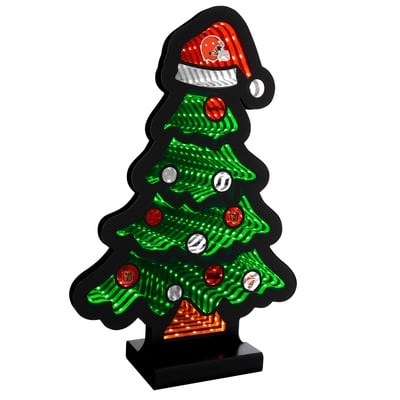 Cleveland Browns 12" Christmas Tree LED Infinity Light