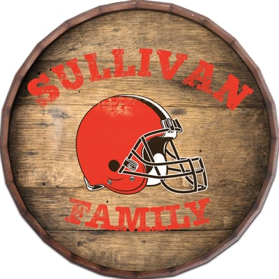 Cleveland Browns 24" Personalized Barrel Top