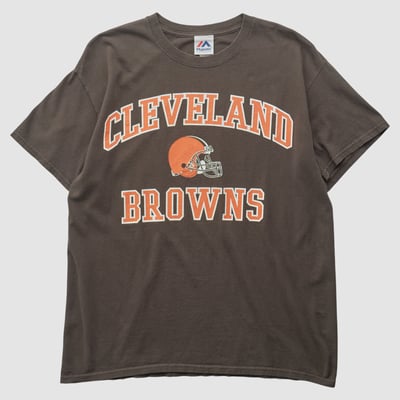 Cleveland Browns Majestic 2010s T-shirt - Brown - M by Fanatics Real Vintage