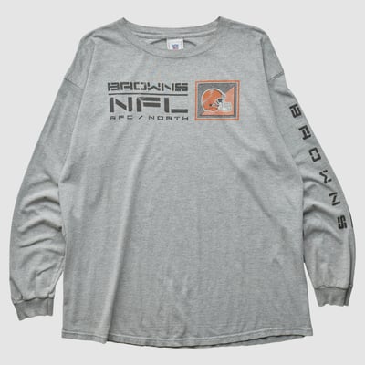 Cleveland Browns NFL 2000s Long Sleeve T-shirt - Heather Gray - XL by Fanatics Real Vintage