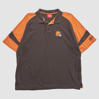 Cleveland Browns NFL 2000s Polo - Brown - 2XL by Fanatics Real Vintage