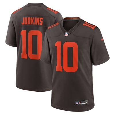 Camiseta Nike Game de la 3ª equipación del Cleveland Browns - Marrón - Quinshon Judkins - Hombre