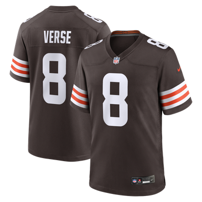 Camiseta Nike Game de la 1ª equipación del Cleveland Browns - Marrón - Jared Verse - Hombre
