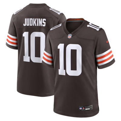 Camiseta Nike Game de la 1ª equipación del Cleveland Browns - Marrón - Quinshon Judkins - Hombre