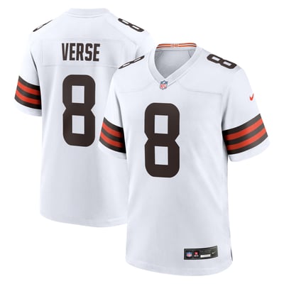 Camiseta Nike Game de la 2ª equipación del Cleveland Browns - Blanco - Jared Verse - Jóvenes